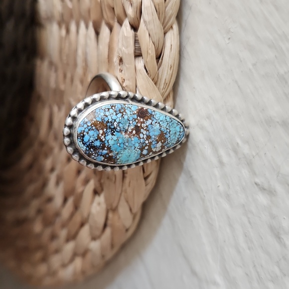 Stunning NWOT Native American Navajo Golden Hills Turquoise Ring 💙💍🤎 - Picture 6 of 12